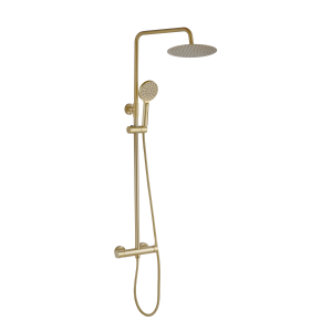 VELDMAN Zestaw natynkowy prysznicowy ZŁOTY SZCZOTKOWANY COSTA gold brush