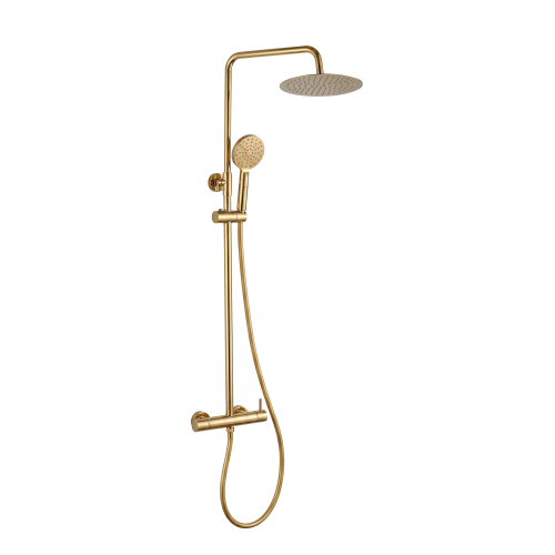 VELDMAN Zestaw prysznicowy natynkowy ZŁOTY POŁYSK COSTA GOLD