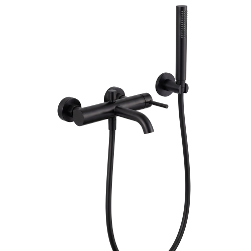 VELDMAN Bateria wannowa ścienna CZARNY MAT COSTA black