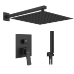 VELDMAN Zestaw prysznicowy podtynkowy NEGRO czarny mat black
