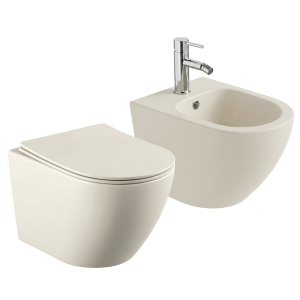 VELDMAN Misa WC bidet VITO BEŻOWA MAT RIMLESS TORNADO kaszmir