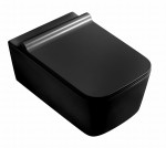 VELDMAN CZARNA MISA WC RIMLESS CUBIC BLACK DESKA DUROPLAST