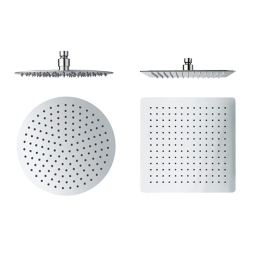 VELDMAN Ultra slim chromowana deszczownica (rozmiar, kształt do wyboru)