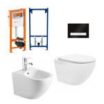 KKPOL STELAŻ BIDETOWY MATA MISA WC RIMLESS I BIDET ( PRZYCISK - OPCJONALNIE )