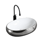 VELDMAN Umywalka nablatowa srebrna ALANIA SILVER 