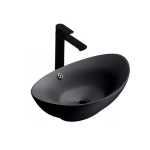 VELDMAN Umywalka ceramiczna nablatowa LARA BLACK
