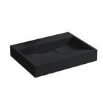 VELDMAN Czarna umywalka z konglomeratu DEXTER BLACK 50/0 mat